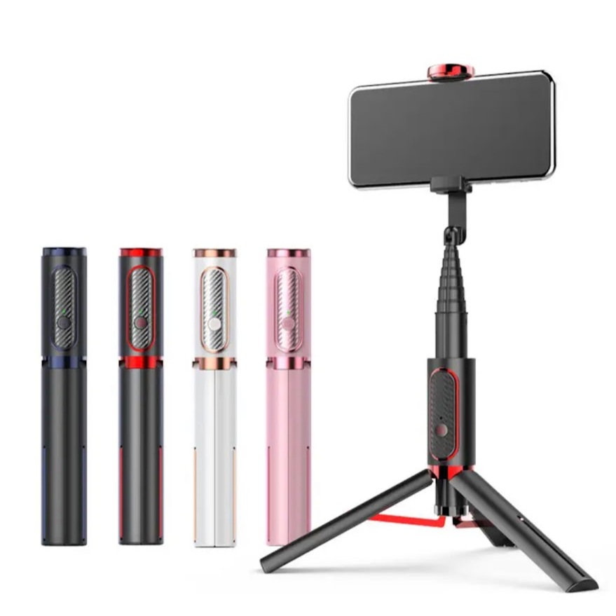 พร้อมส่ง ของแท้100% Seajic ไม้เซลฟี่บลูทูธ AB202 พร้อมขาตั้ง และปุ่มชัตเตอร์ Wireless tripod selfie stand