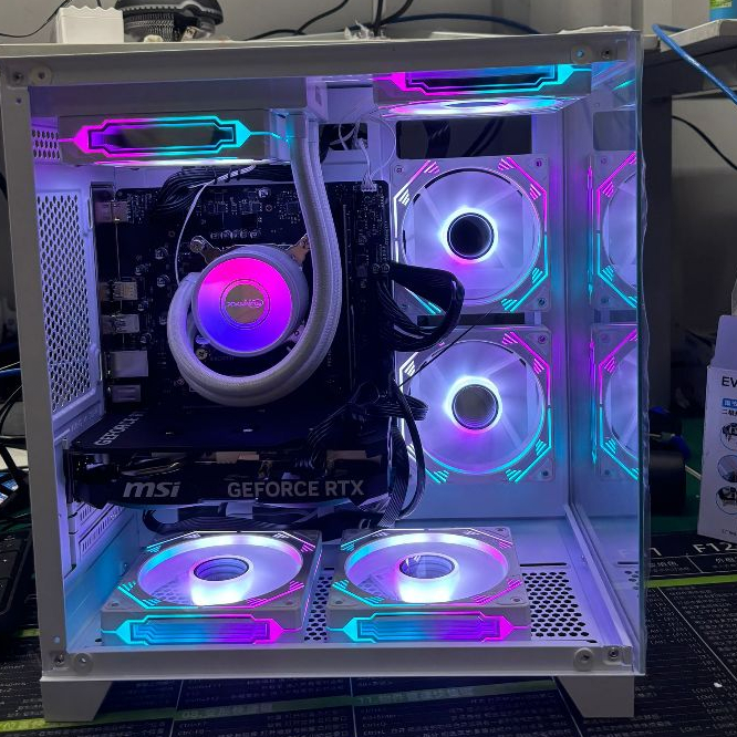 I7-13700F RAM 32G SSD3.5TB RTX3050 6GB โฮสต์คอมพิวเตอร์เกมคอมพิวเตอร์เดสก์ท็อป 2K ขนาด 27 นิ้ว 游戏电脑主