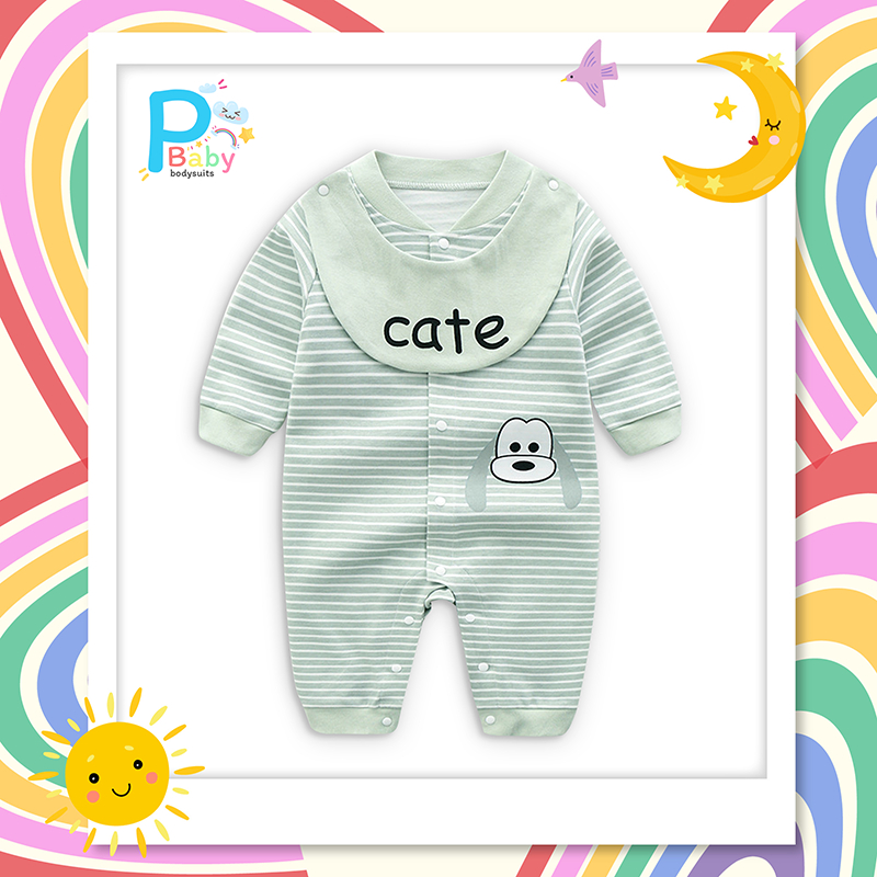 รอมเปอร์ Cate สีเขียวโทนเย็น