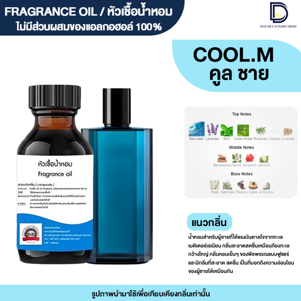 หัวเชื้อน้ำหอม กลิ่น แมน คูล (MAN COOL)