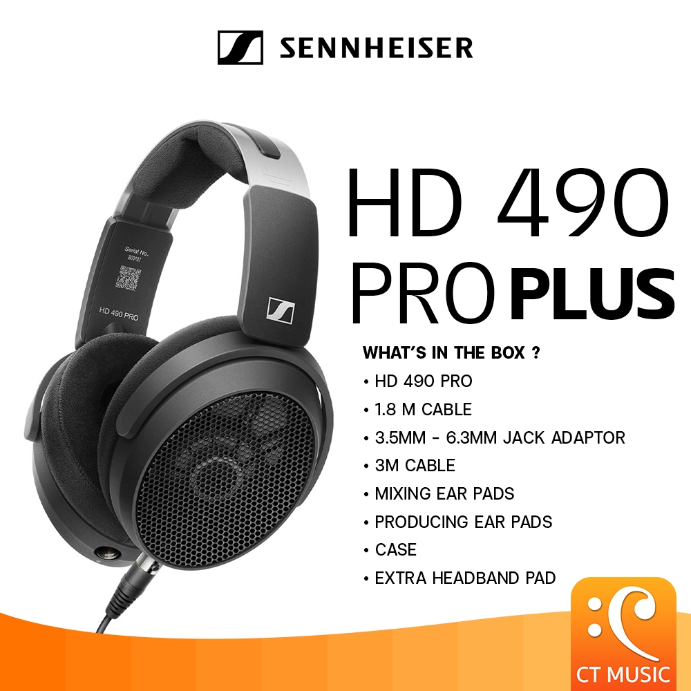 Sennheiser HD 490 Pro Plus Headphones หูฟัง HD490 HD490Pro Plus
