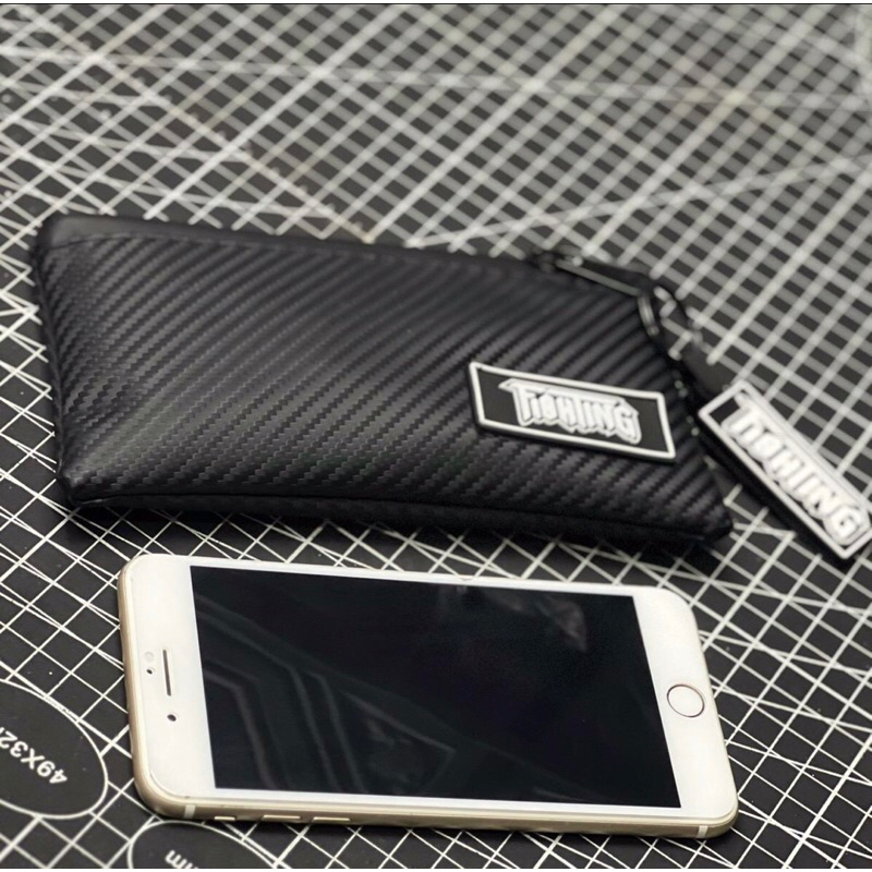 FIGHTING กระเป๋าสตางค์ เคฟล่า ซิปกันน้ำ  รุ่น CR wallet ขนาดยาว 7 นิ้ว