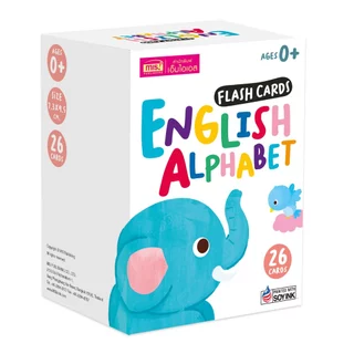MISBOOK Flash Card แฟลชการ์ดสำหรับเด็ก 4 หมวด พยัญชนะไทย ABC ตัวเลข สีและรูปร่างรูปทรง กระดาษแข็ง กระดาษหนา การ์ดคำศัพท์