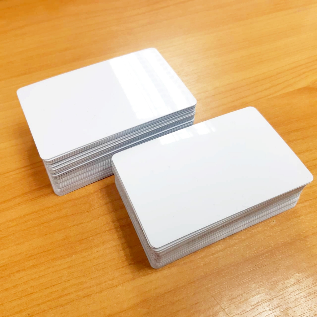 (แบ่งขาย) บัตรพลาสติก PVC CARD บัตรแข็งเปล่า 2 ด้าน ใช้กับเครื่องปริ้นบัตร Inkjet รุ่น Epson L8050/L18050