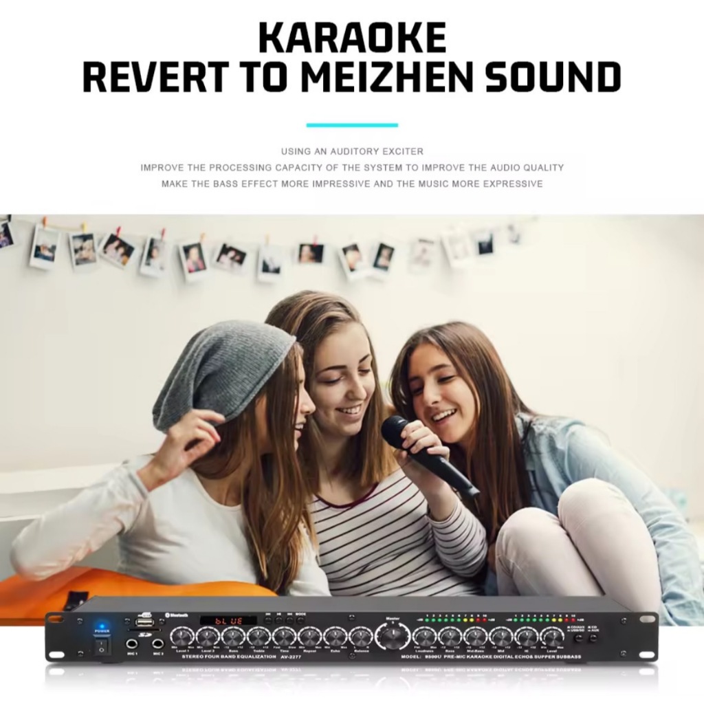 NEW ปรีแอมป์คาราโอเกะ ปรีซับ มีMP3+USB+SD+Bluetooth มี หน้าจอ กับไฟLED รุ่นK95BT - รูปที่ 5