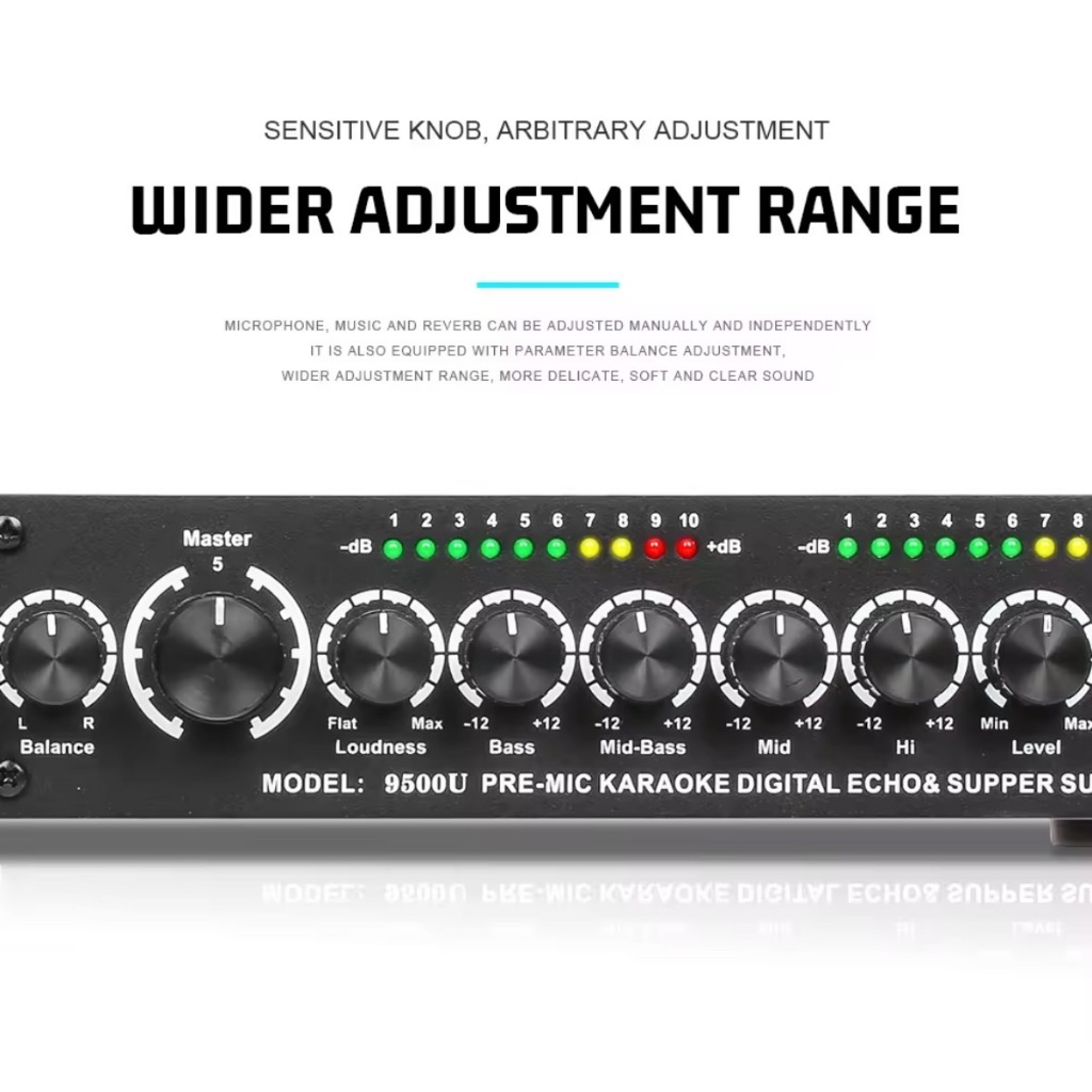 NEW ปรีแอมป์คาราโอเกะ ปรีซับ มีMP3+USB+SD+Bluetooth มี หน้าจอ กับไฟLED รุ่นK95BT - รูปที่ 3