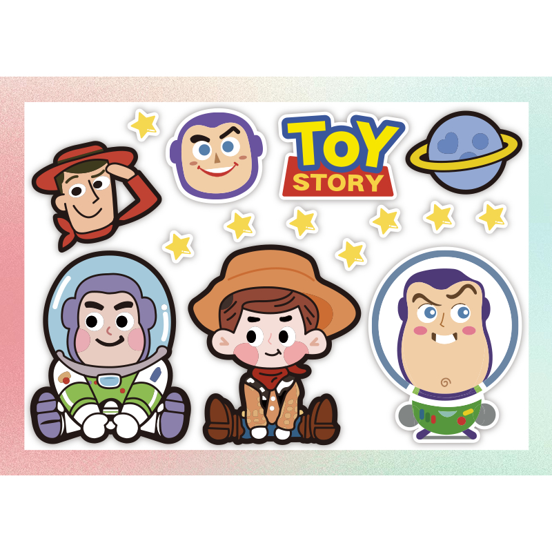 ⭐สติ๊กเกอร์กันน้ำ⭐Toy Story สติ๊กเกอร์ สําหรับตกแต่งกระเป๋าเดินทาง iPad ตู้เย็น ถ้วยน้ำ รถจักรยานยนต