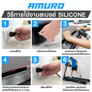 ★ไซส์ใหญ่พิเศษ 600ML★ สเปรย์ซิลิโคนหล่อลื่นสายพานลู่วิ่งไฟฟ้า ยืดอายุการใช้งาน ซิลิโคนคุณภาพ 100% (1 ขวด)