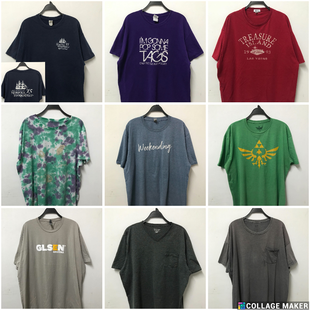 เสื้อยืด มือสอง USA ไซส์ 3XL-4XL อก 50-56 นิ้ว