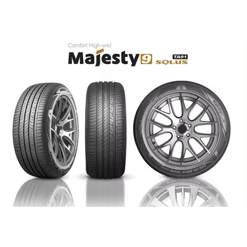 ยางรถยนต์ KUMHO 225/40 R19 รุ่น MAJESTY9 SOLUS TA91 93W *KR (จัดส่งฟรี!!! ทั่วประเทศ)