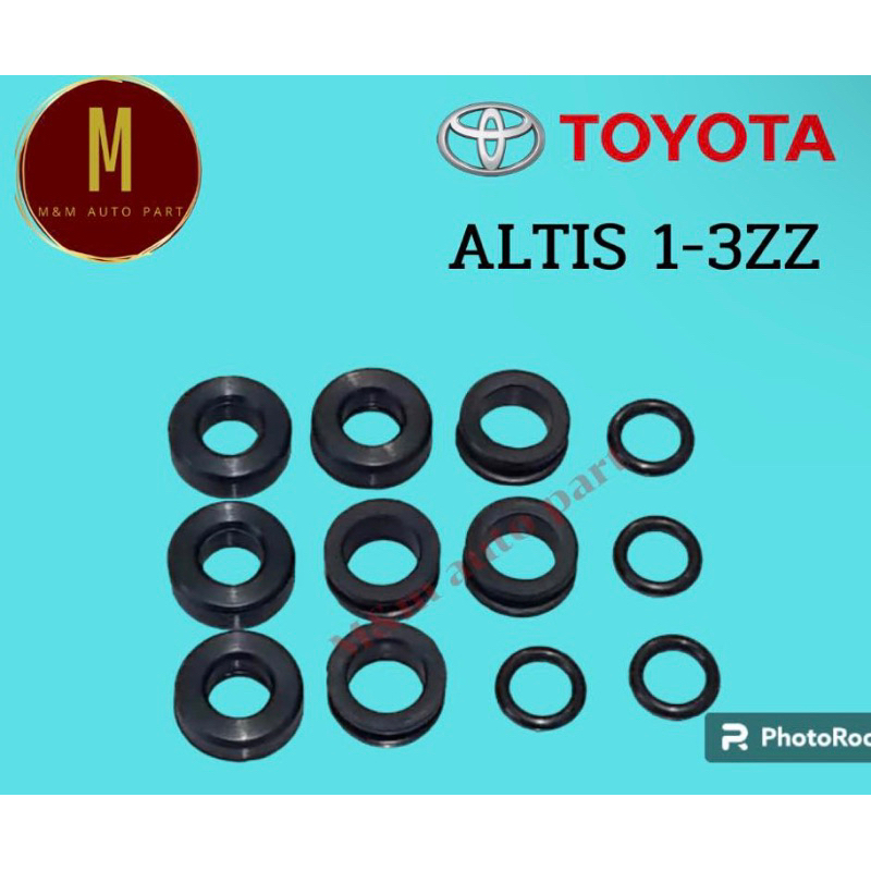 ชุดโอริงหัวฉีด TOYOTA ALTIS เครื่อง1-3ZZ-FE 1.6,1.8 1MZชุด12ชิ้น ยี่ห้อ eristic