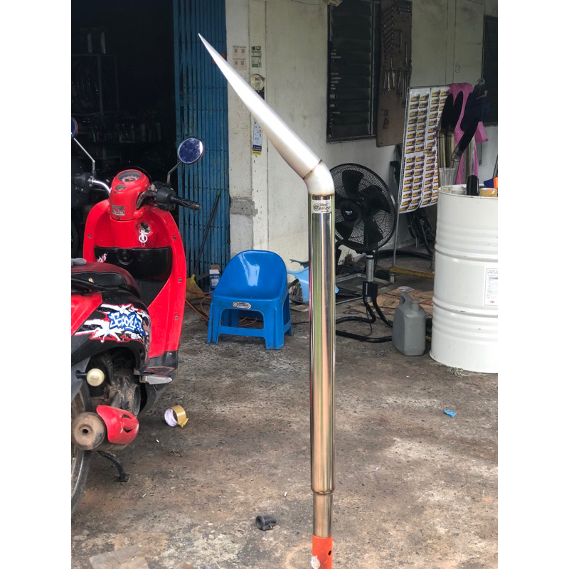 ปลายท่อรถไถ ปลายยิงทรายขนาด2.5