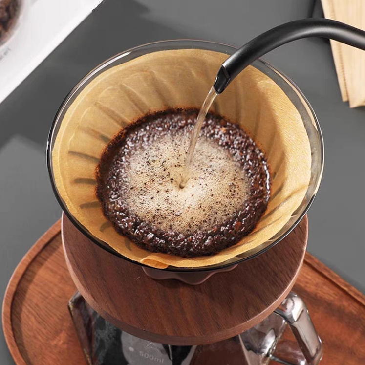 กระดาษดริปกรองกาแฟ (100แผ่น) ทรงV/U ก้นแหลม ชนิด V60 และ Cone สีน้ำตาล - รูปที่ 2