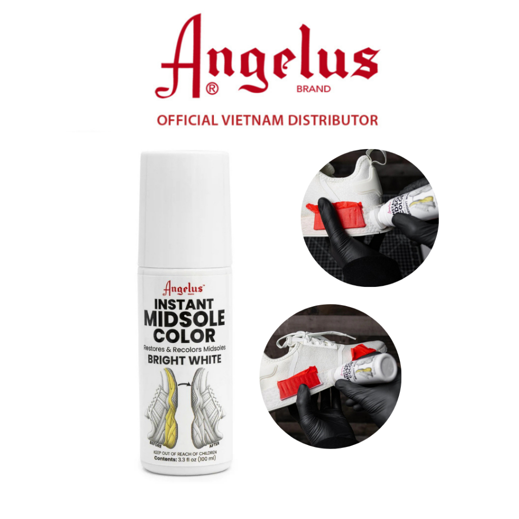 Angelus Instant Midsole Color ผลิตภัณฑ์ทาขอบรองเท้า made in USA.