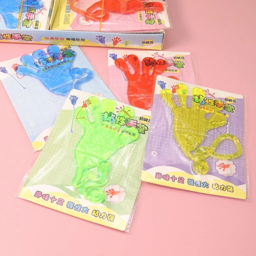 มือหนึบ ของเล่นแปะผนัง มือแปะ หนึบหนับ Sticky Palm ของเล่นคลายเครียด สุ่มสี