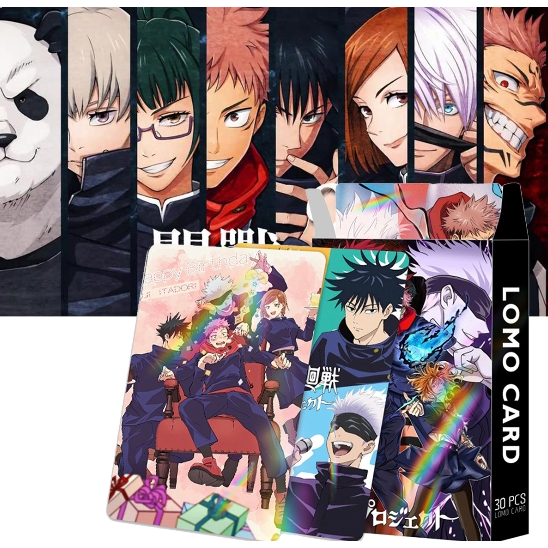 โฟโต้การ์ด jujutsu kaisen ชุด30ใบ ขนาดเล็ก ของขวัญสำหรับเด็ก ลายการ์ตูนอนิเมะ - รูปที่ 6