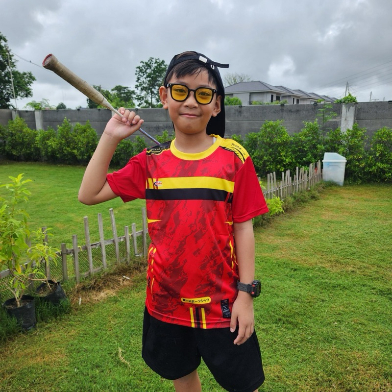 SK-SPORT🔺เสื้อกีฬาเด็กรุ่น AB-999 ผ้านิ่มลื่นระบายอากาศ ใส่สบายมาก