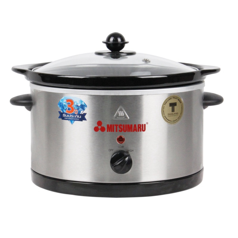 หม้อตุ๋นเซรามิค หม้อตุ๋นแรงดัน ขนาด 3 ลิตร รุ่น AP-520 / รับประกัน 2 ปี พร้อมมี มอก.