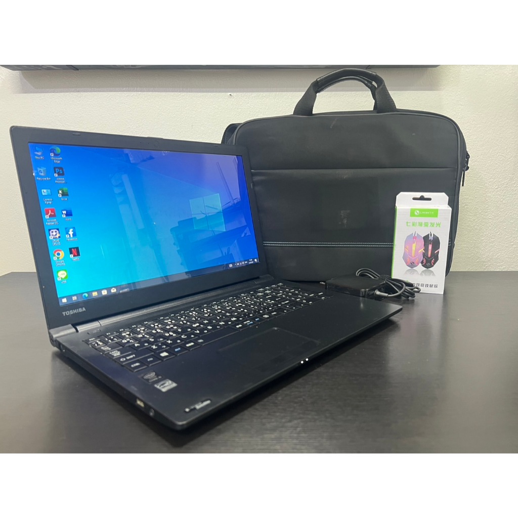 โน๊ตบุ๊คมือสอง Toshiba Dynabook R35/M สินค้ารับประกันจากทางร้าน Core i5 gen4  แรม 8gb HHD 1000gb  ใช
