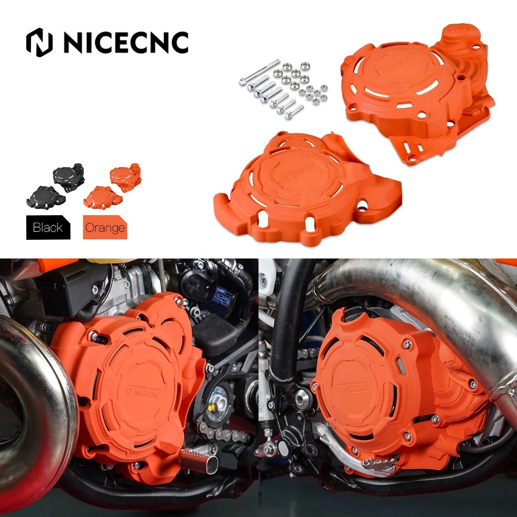 Nicecnc ฝาครอบข้างเครื่อง สำหรับKTM 250 300 EXC XCW 2024 250XC 300SX 2023-2024