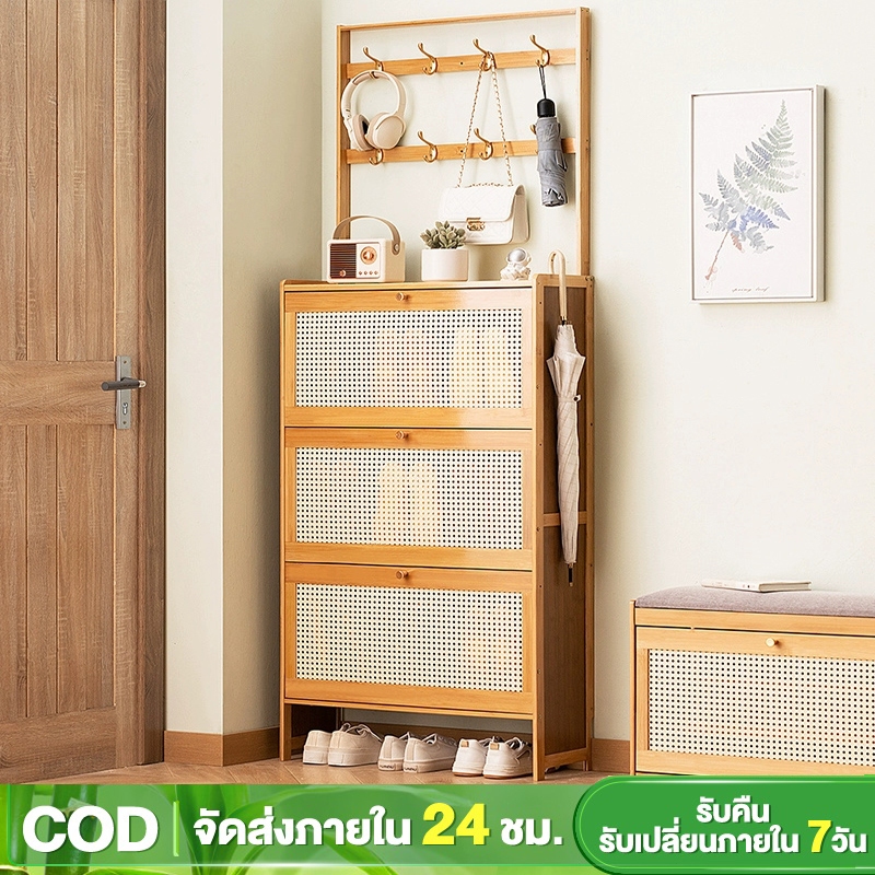 กล่องรองเท้า ความจุขนาดใหญ่สำหรับใช้ในบ้าน ตู้ทางเข้า เรียบง่ายและทันสมัย กล่องเก็บของ ชั้นวางรองเท้าแบบรวม