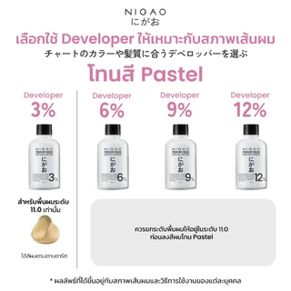 [ฟรี Developer] NIGAO Hair Color PP.01 Pink Cherry Blossom | นิกาโอะ ครีมเปลี่ยนสีผม สีพาสเทล สีชมพู 100 mL