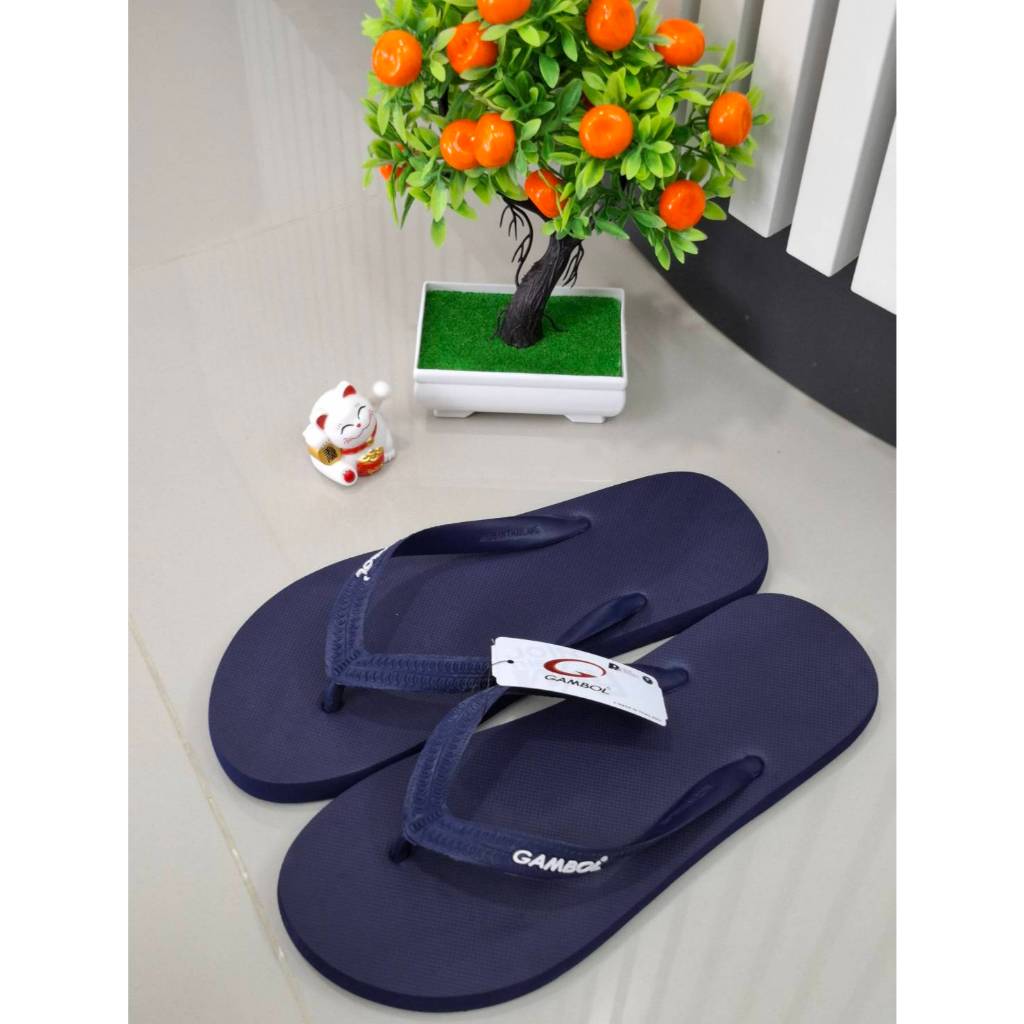 17 รองเท้าแตะแบบคีบ GAMBOL รุ่น 71052  สี แดง เหลือง น้ำเงิน ดำ เขียว กรม น้ำตาล  Size 9.5-11