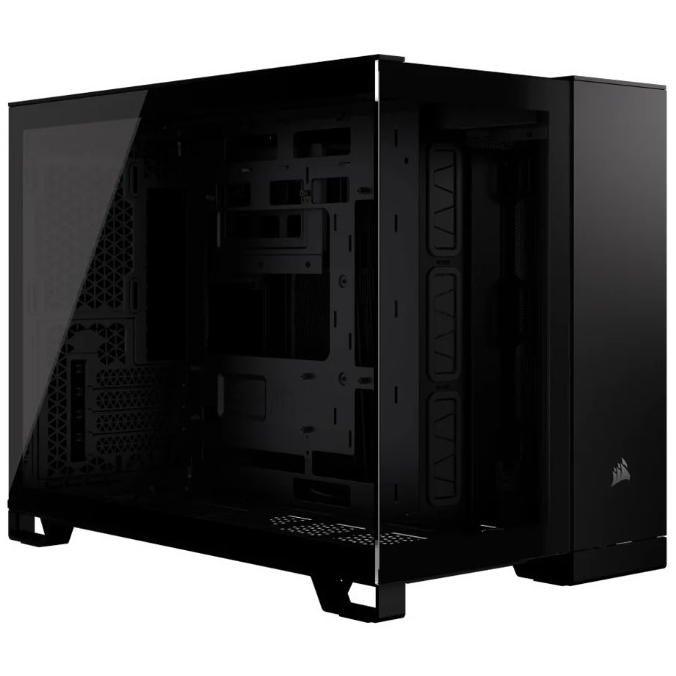 CORSAIR 2500X BLACK TEMPERED GLASS CASE