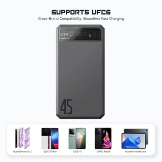 [เก็บโค้ด ลดเพิ่ม] Eloop E43 แบตสำรองชาร์จเร็ว 25000mAh 4 พอร์ตชาร์จ ชาร์จเร็ว 45W ของแท้100%