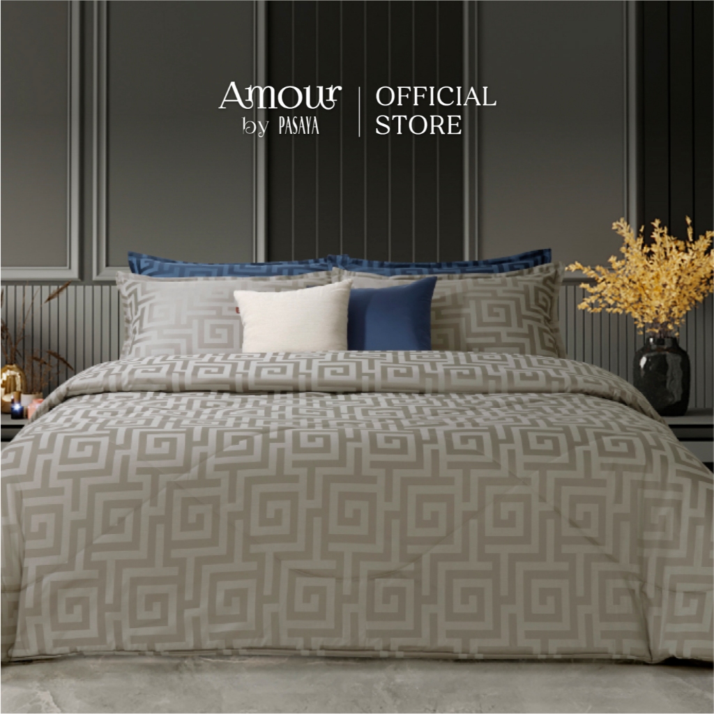 AMOUR ชุดผ้าปูที่นอน 6 ฟุต KING, 5 ฟุต QUEEN และ 3.5 ฟุต SINGLE - EL DORADO COLLECTION 460 Series