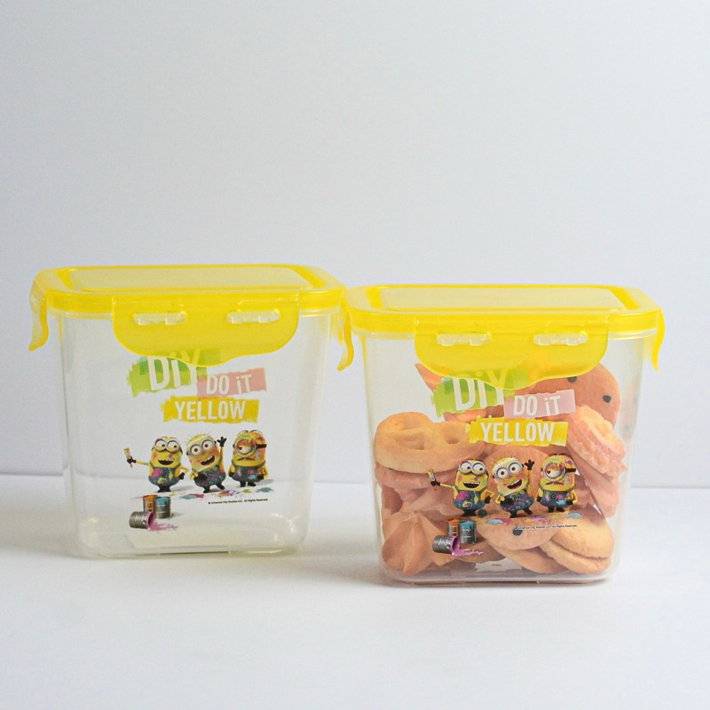 กล่องถนอมอาหารลาย Minion ซีลอากาศได้ มีความแข็งแรง สีสันน่ารัก