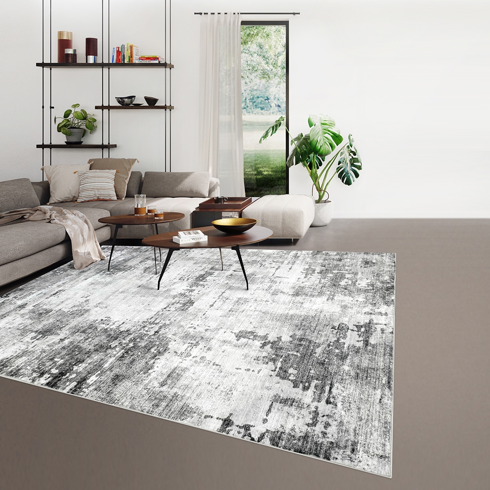 EXPRESS CARPET พรมรุ่น SCALA ไซส์ L 160x230cm หนา 10 mm พรมปูพื้นพิมพ์ลายบนไมโครไฟเบอร์ บุหลังผ้าใบ