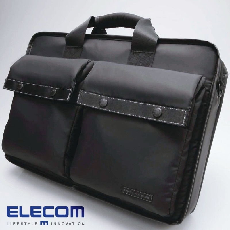 lightio by elecom from Japan nylon water resistant laptop messenger sling bag durable