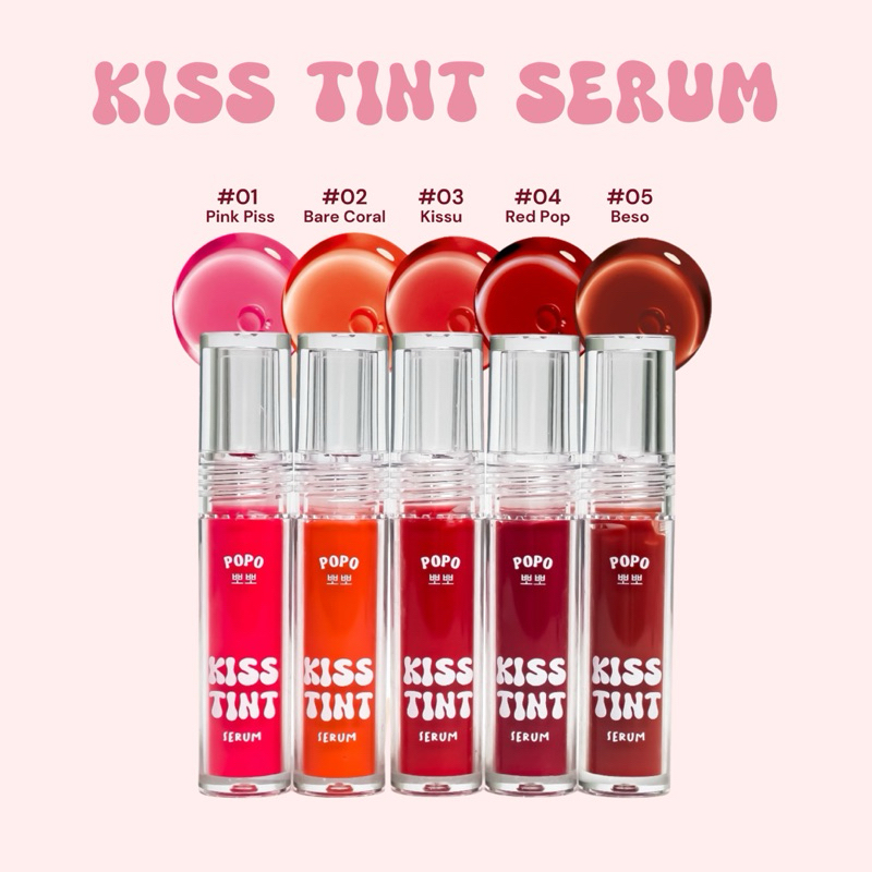 popo Kiss tint serum บำรุง ติดทน ไม่ติดแมส