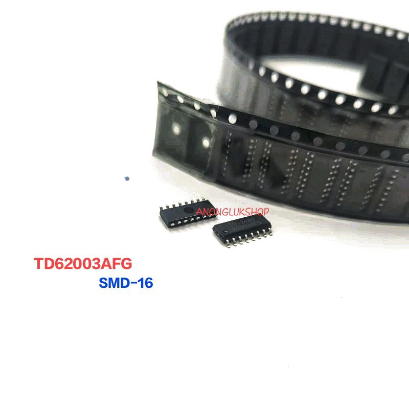 ราคาต่อ 1ตัว TD62003AFG TD62003 62003AFG TD62003F SMD-16 Toshiba Darlington Transistors 7-Channel NPN Driver 500mA 50V