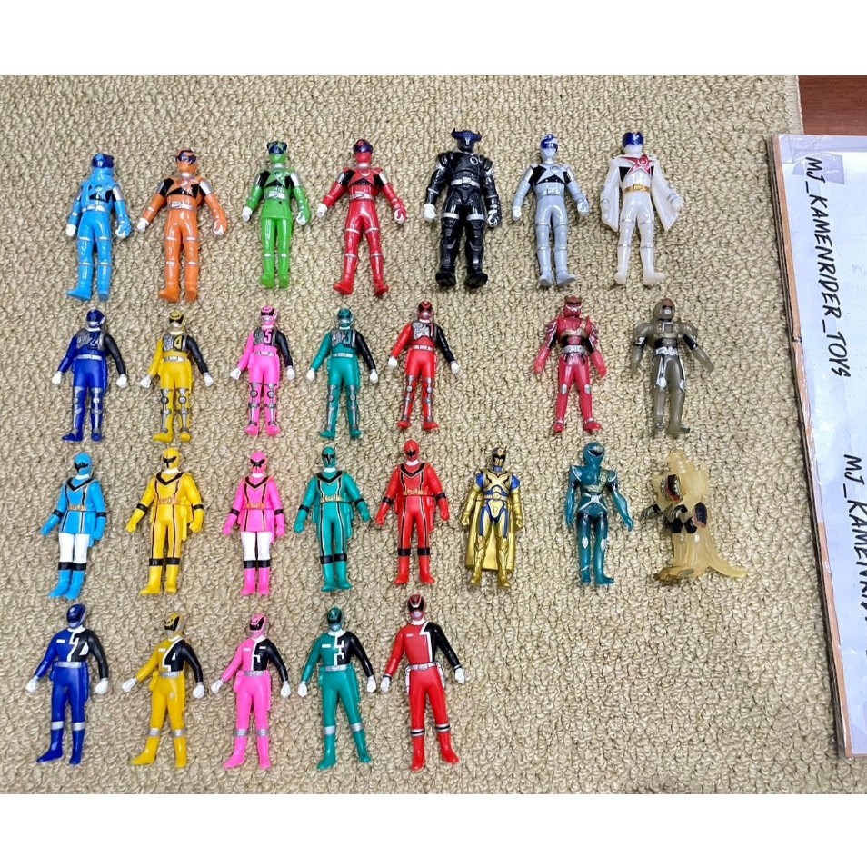 Soft Vinyl 3.5" / 4" Super Sentai set มือ 2