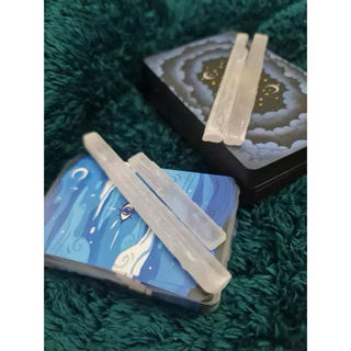 Selenite and Black tourmaline แท่งเซเลไนท์และ เเบล็คทัวร์มาลีน ช่วยชำระล้างพลังงานลบ ปกป้องคุ้มครองจากพลังงานที่ไม่ดี