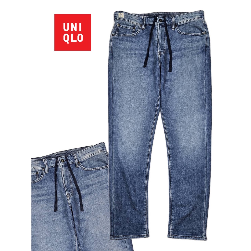 เอว34 Uniqlo EZY Ultra Stretch Jeans สี Blue