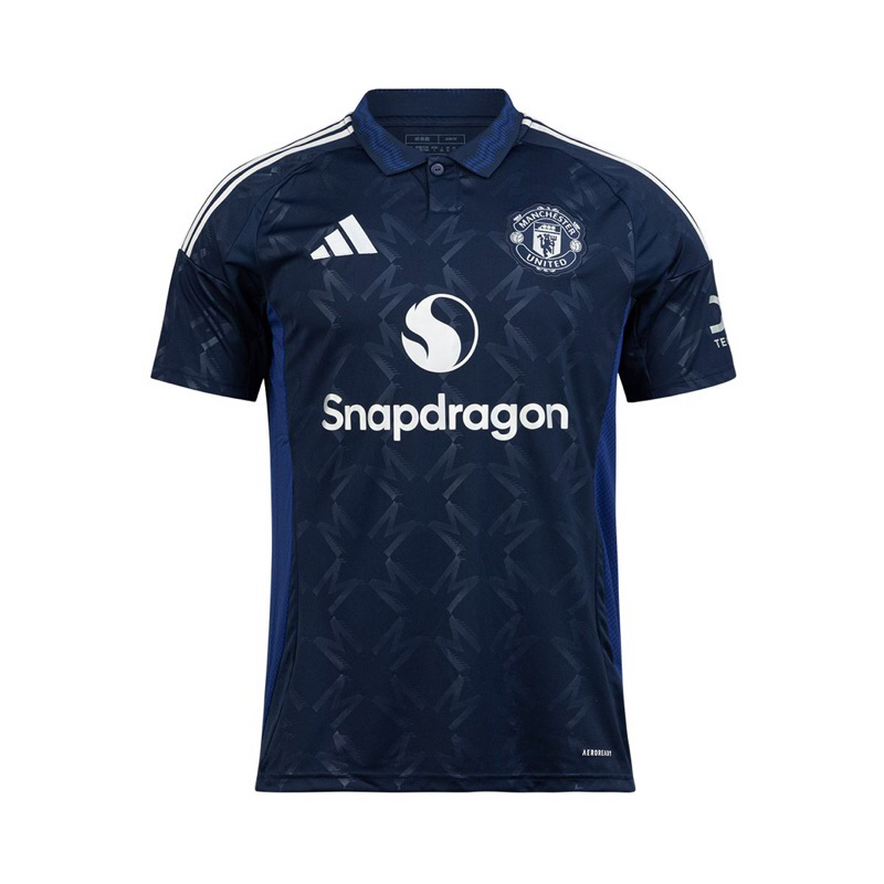 <ใช้โค้ด 12.12 ลดเพิ่ม!!!>เสื้อแมนยูชุดเยือนของแท้ ADIDAS MANCHESTER UNITED 2024/2025 AWAY REPLICA JERSEY-NIGHT INDIGO