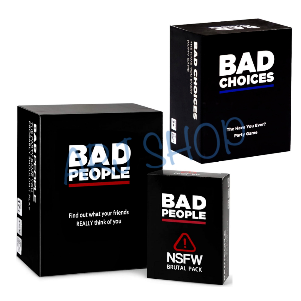 Bad people : Bad choices Board game - บอร์ดเกม คนนิสัยไม่ดี กระชับความสัมพันธ์ เกมปาร์ตี้ เกมสังสรรค์ Party gam