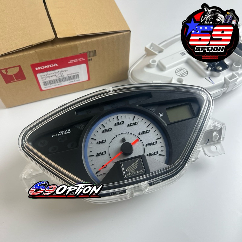เรือนไมล์  HONDA WAVE125 I ไมล์ฟ้า บังลม หัวฉีด  แท้เบิกศูนย์ 37200-KYL-T01