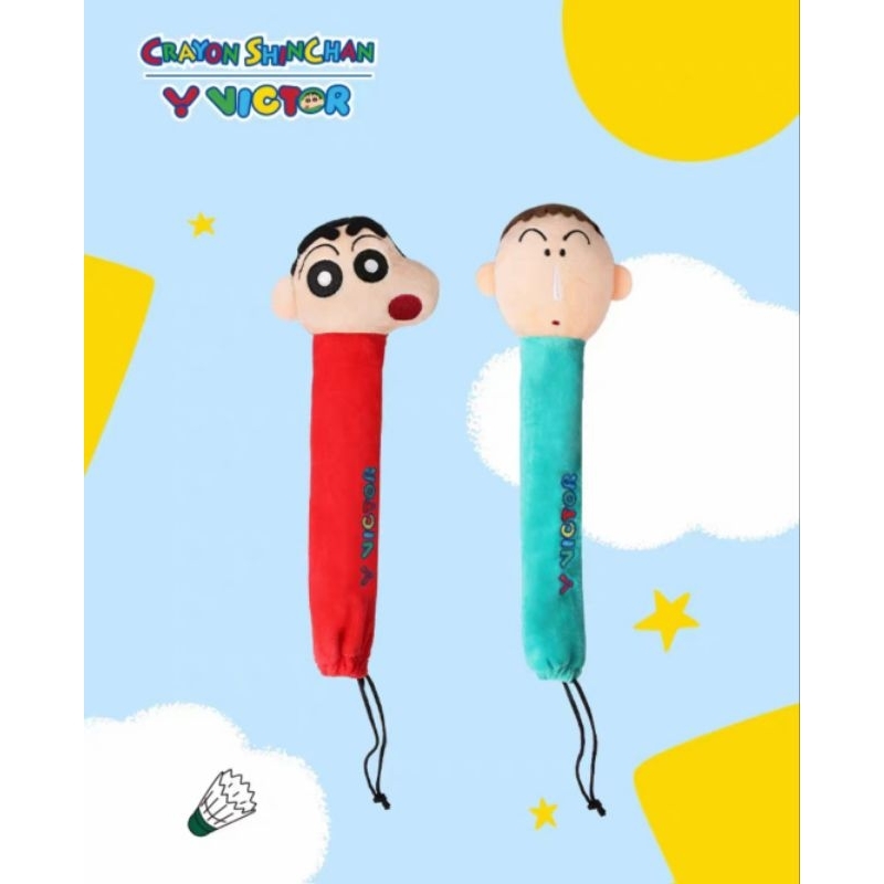 (พร้อมส่ง)ปลอกคลุมด้ามไม้แบด VICTOR x SHIN CHAN สินค้ารับประกันของแท้ %