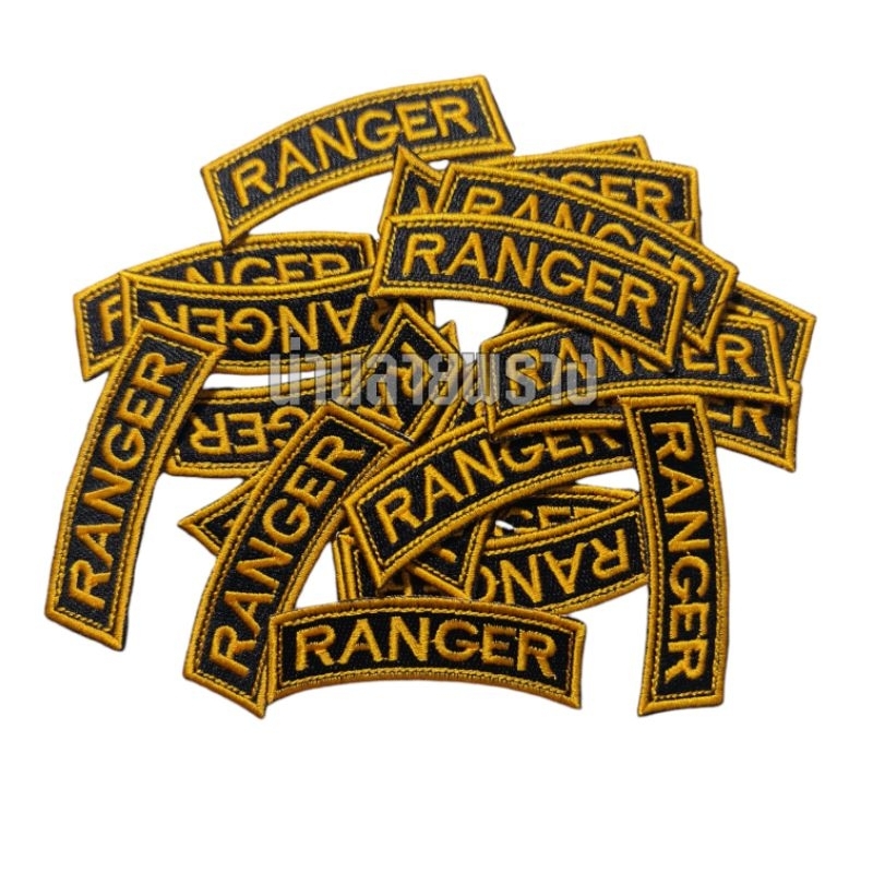อาร์ม RANGER มี2แบบเย็บติดเสื้อและตีนตุ๊กแก รายละเอียดคมชัด ของแท้