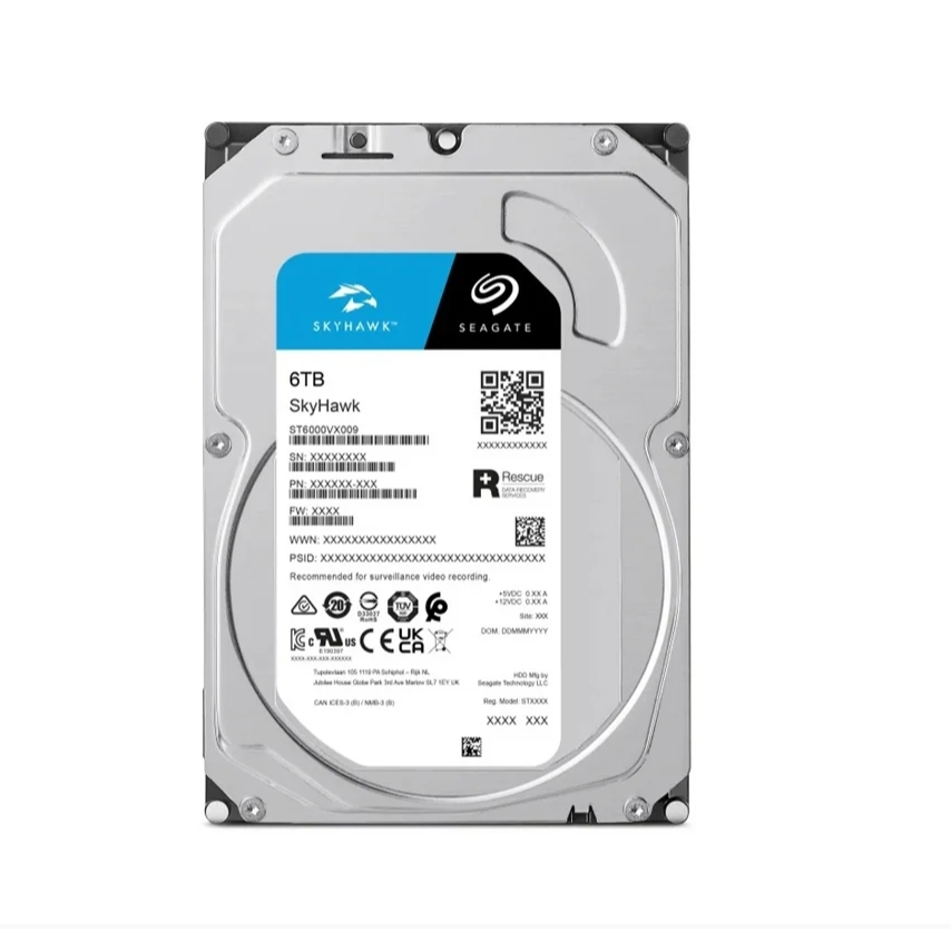 6 TB HDD CCTV SEAGATE SKYHAWK (5400RPM, 256MB, SATA-3, ST6000VX009)