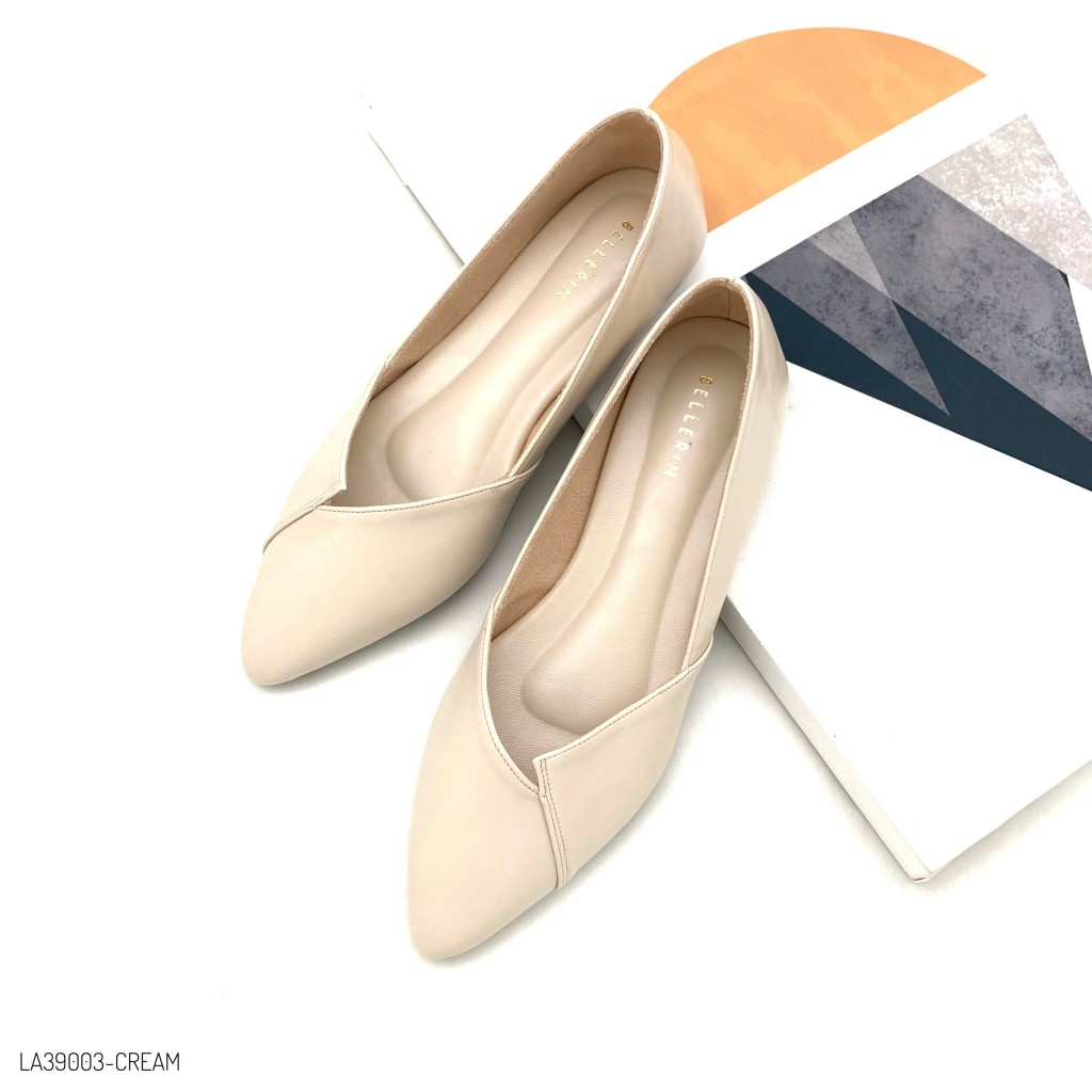 HaloBangkok รองเท้า Flat Shoes หนังพียู รุ่น LA39003
