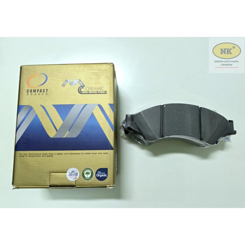 COMPACT ผ้าเบรคหน้า ดิสเบรคหน้า ฟอร์ด เรนเจอร์ T6 2WD, 4WD ปี 12'-21' / Ford Ranger T6, Mazda BT50 Pro 2WD, 4WD 12'-21'