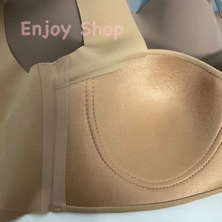 Anny9596 เสื้อในทรงเกาะอกคัพ C-D สายบ่าใหญ่ไร้ขอบ มีโครง 4 ตะขอ size 34-52