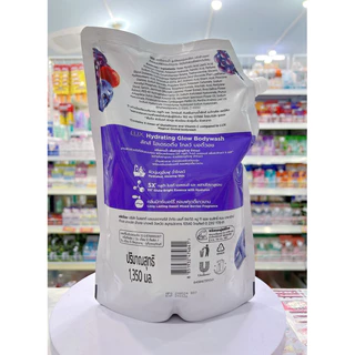 **สินค้าใหม่** ถุงใหญ่ คุ้มมาก Lux ลักส์ ครีมอาบน้ำ ถุงเติม 1350มล.Bodywash โรซี่ โกลว์ / ไฮเดรดติ้ง โกลว์ สีชมพู สีม่วง