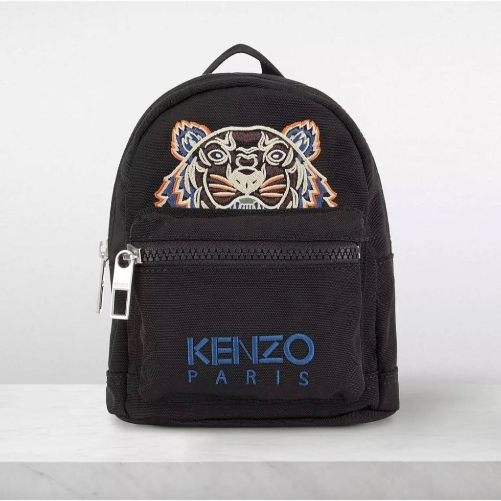 [เก็บ code ลดเพิ่ม 1000]พร้อมส่งในไทย📦กระเป๋าเป้ Kenzo mini Tiger-embroidered Backpack**ของเเท้