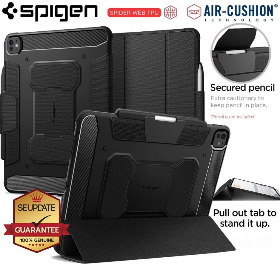(ส่งจากไทย) เคสไอแพด Spigen Rugged Armor Pro สำหรับ iPad Air 7 6 5 4 / Pro 13 / Pro 11 / M2 M4